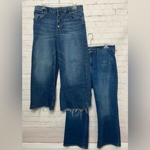 TWO Wide Leg Crop Jeans